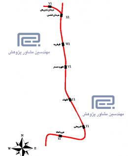 توسعه شمالی خط یک متروی تهران (از ایستگاه حقانی تا میدان تجریش)